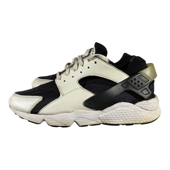 Nike Air Huarache DD1068-001 Black White Gold Men’s Size 13 Retro Sneakers - Picture 4 of 8